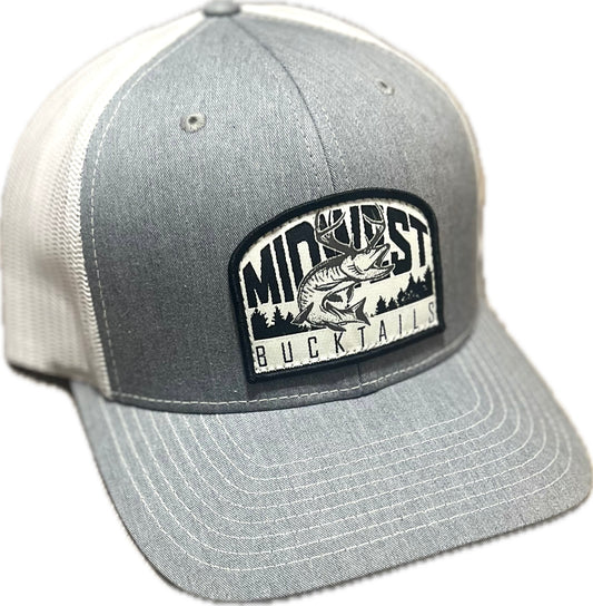 Midwest Bucktails Richardson Patch Hat - Gray/White